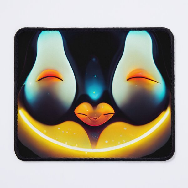 Item preview, Gfab Bfab Gen Ai FFabSurreal Trends Happy penguin Face Design/Art designed and sold by Surrealtrends.