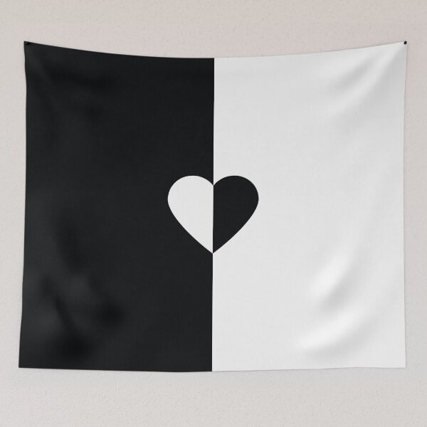 Item preview, Black and White Heart designed and sold by Blvckstar.