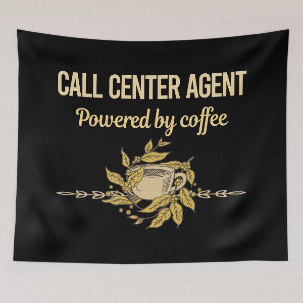 Item preview, Powered By Coffee Call Center Agent designed and sold by trinayolkcelia.