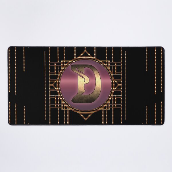 Item preview, Burlesque Vintage Art Deco Art Nouveau Retro Monogram D designed and sold by Xarah.
