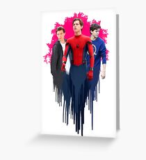 Peter Parker, drips. Greeting Card