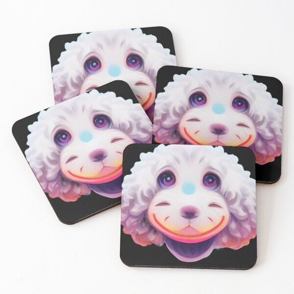 Item preview, Gfab Bfab Gen Ai FFab Surreal Trends Happy Poodle Face Design/Art designed and sold by Surrealtrends.