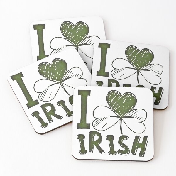 Item preview, I Love Irish St Patrick's Day Green Shamrock designed and sold by livianasgifts.
