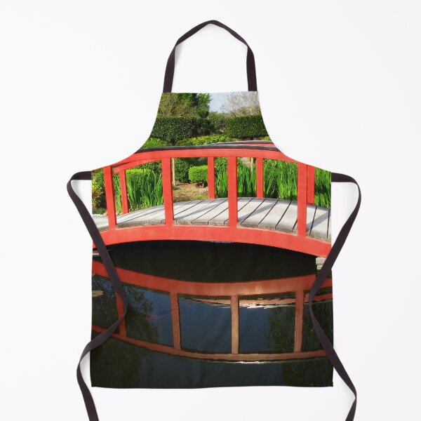 Item preview, Red Bridge Reflections - Japanese Gardens designed and sold by Marilyn Harris.