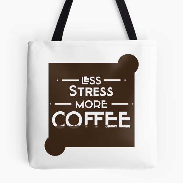 Item preview, Less Stress More Coffee Text Design designed and sold by RiyonArts.