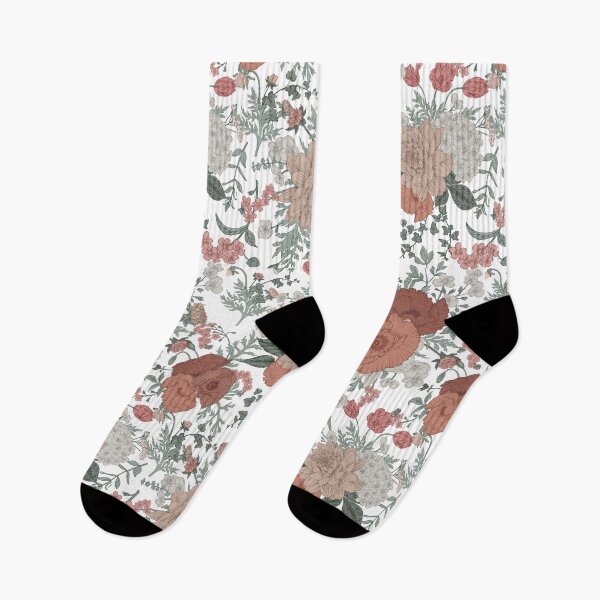 Item preview, Dusty Pink and Russet Vintage Floral designed and sold by SugarPineDesign.