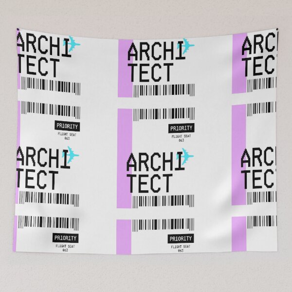 Item preview, PLANE TICKET PROFESSION ARCHITECT designed and sold by aydapadi.