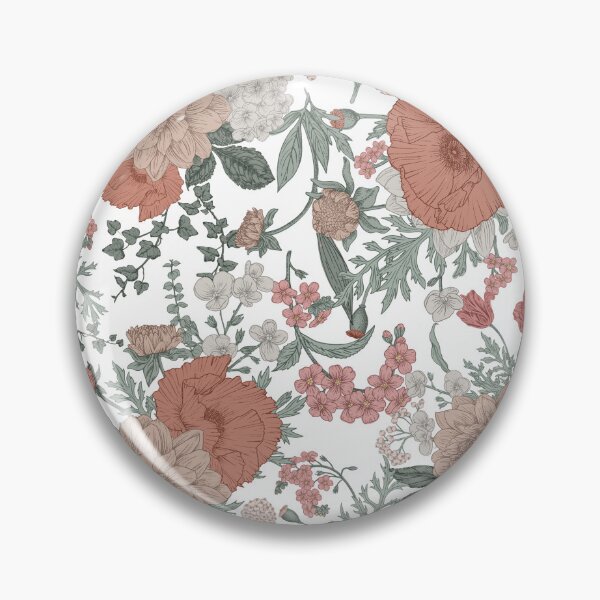 Artikelvorschau, Dusty Pink und Russet Vintage Floral entworfen und verkauft von SugarPineDesign.