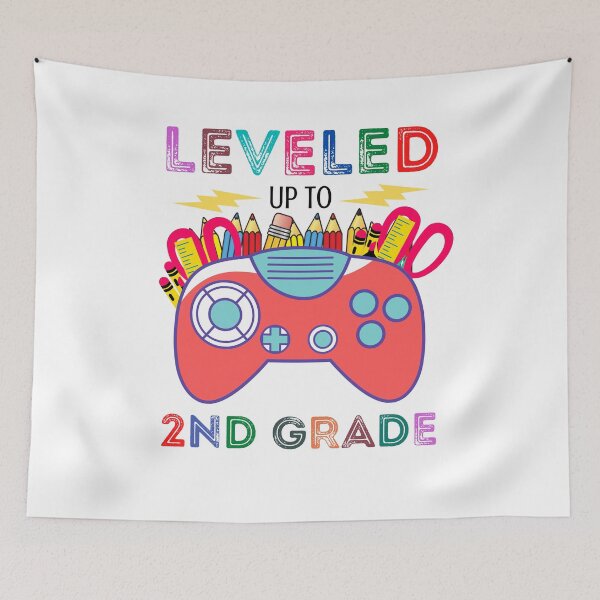 Item preview, Back to School Gamers Leveled Up To 2nd Grade designed and sold by Salman Hino.