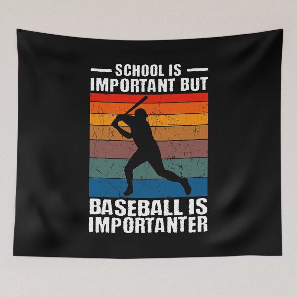 Item preview, School Is Important But Baseball Is Importanter Baseball Pitcher designed and sold by MichelSorour.