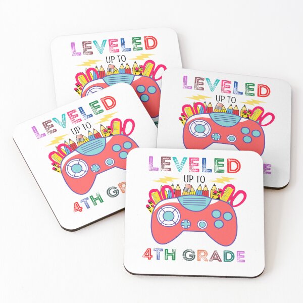 Item preview, Back to School Gamers Leveled Up To 4th Grade designed and sold by Salman Hino.