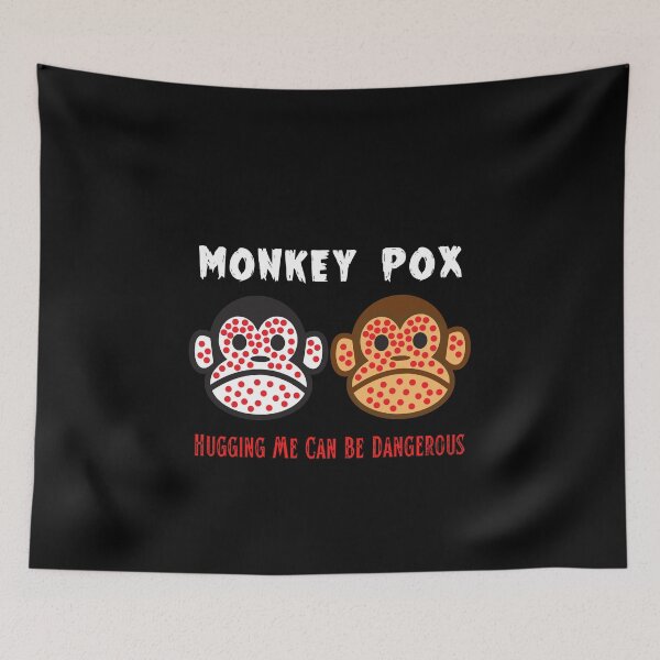 Item preview, Monkey pox, Hugging Me Can Be Dangerous sticker, t-shrits, mug and hats designed and sold by pookamon14.