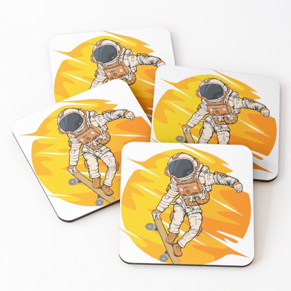 Item preview, skateboarding astronaut designed and sold by Soofingscapes.