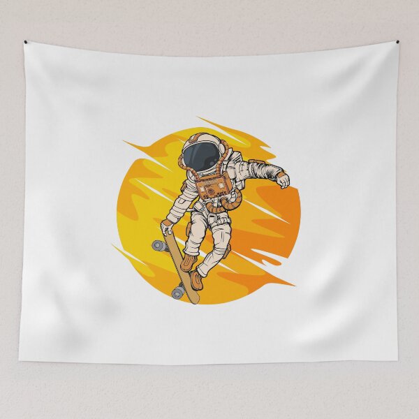 Item preview, skateboarding astronaut designed and sold by Soofingscapes.