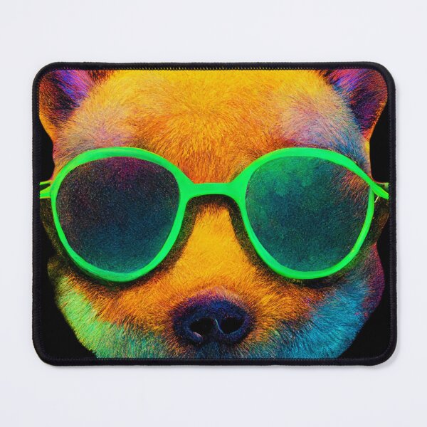 Item preview, Gfab Bfab Gen Ai FFab Surreal Trends Happy Shiba Face with Sunglasses Design/Art designed and sold by Surrealtrends.