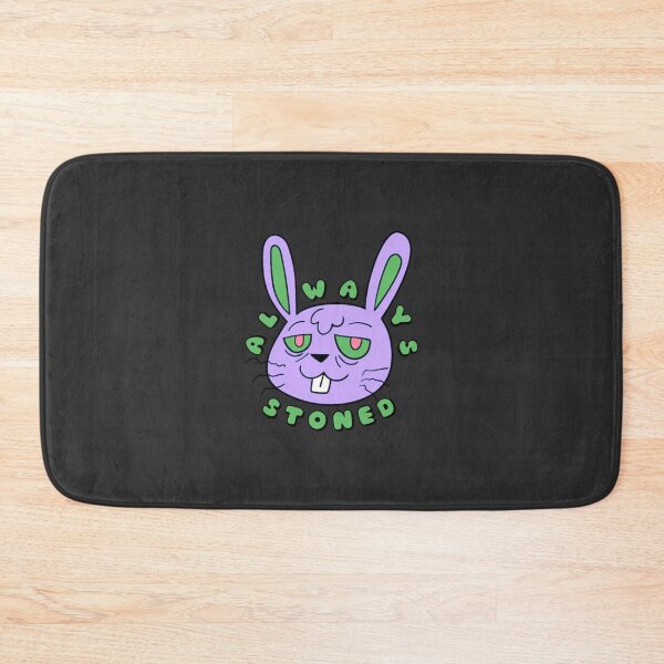 Item preview, ALWAYS STONED High Bunny Purple Green designed and sold by everything4eva.