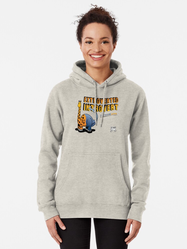 Alternate view of Extroverted Introvert Pullover Hoodie