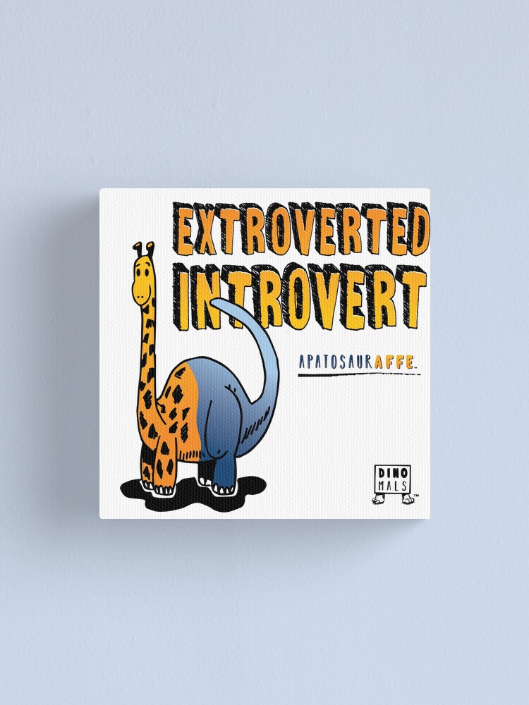 Alternate view of Extroverted Introvert Canvas Print