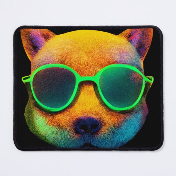Item preview, Gfab Bfab Gen Ai FFab Surreal Trends Happy Shiba Face with Sunglasses Design/Art designed and sold by Surrealtrends.
