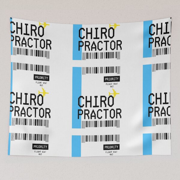 Item preview, PLANE TICKET POCKET DESIGN CHIROPRACTOR designed and sold by aydapadi.