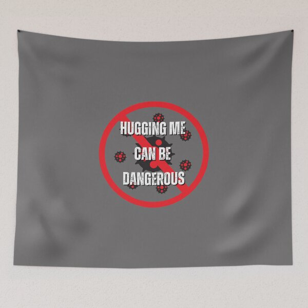 Item preview, Virus, Hugging Me Can Be Dangerous sticker, t-shrits, mug and hats designed and sold by pookamon14.