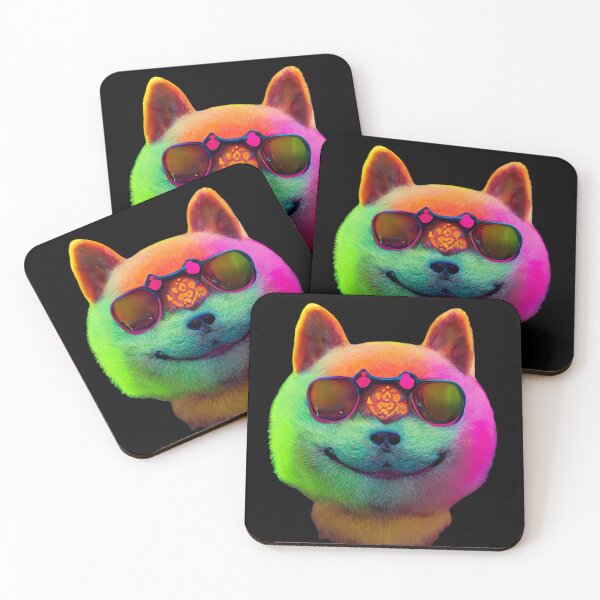 Item preview, Gfab Bfab Gen Ai FFab Surreal Trends Happy Shiba Face with Sunglasses Design/Art designed and sold by Surrealtrends.