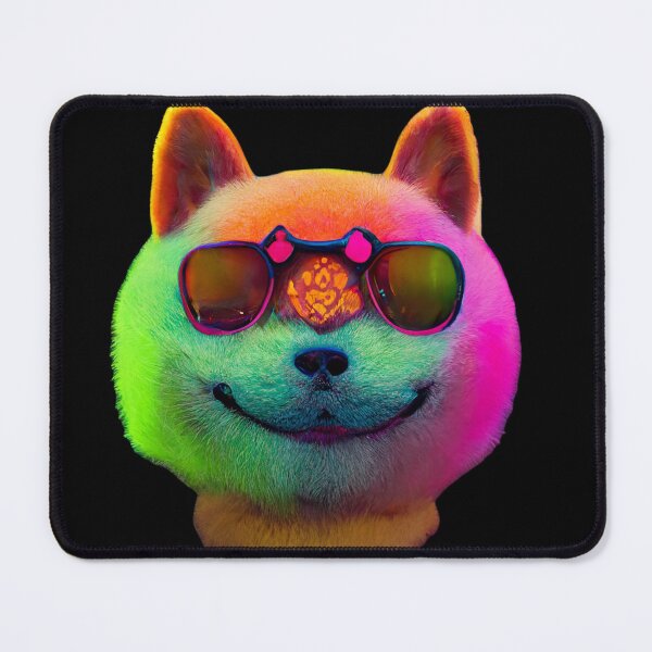 Item preview, Gfab Bfab Gen Ai FFab Surreal Trends Happy Shiba Face with Sunglasses Design/Art designed and sold by Surrealtrends.