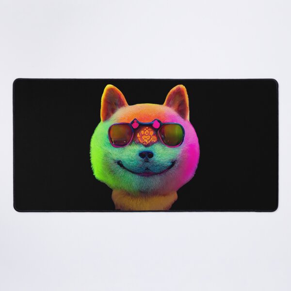 Item preview, Gfab Bfab Gen Ai FFab Surreal Trends Happy Shiba Face with Sunglasses Design/Art designed and sold by Surrealtrends.