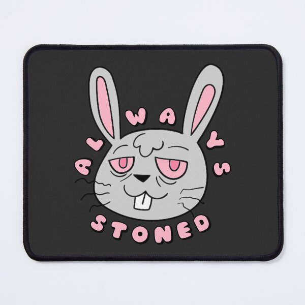 Item preview, ALWAYS STONED High Bunny Grey Pink designed and sold by everything4eva.