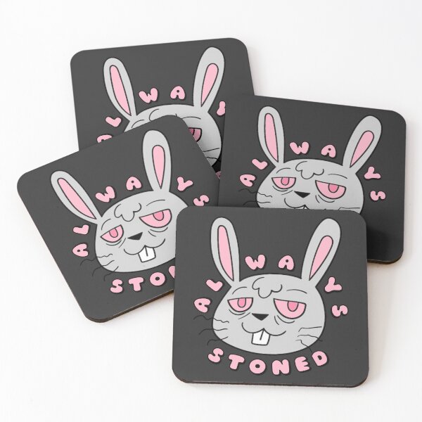 Item preview, ALWAYS STONED High Bunny Grey Pink designed and sold by everything4eva.