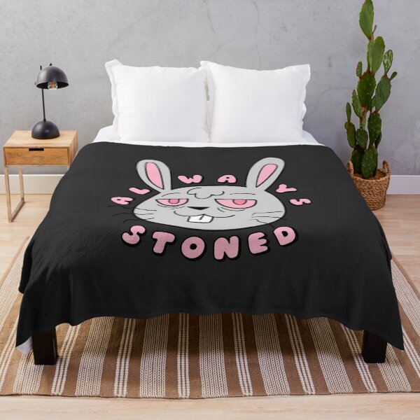 Item preview, ALWAYS STONED High Bunny Grey Pink designed and sold by everything4eva.