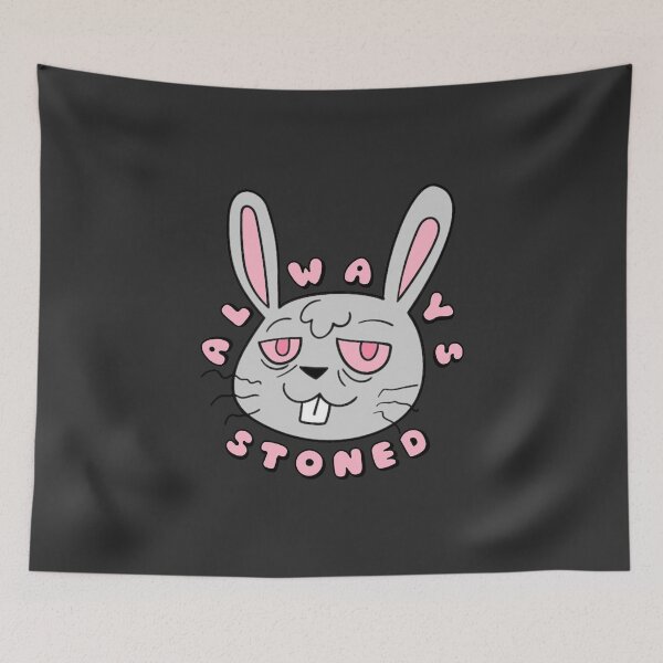 Item preview, ALWAYS STONED High Bunny Grey Pink designed and sold by everything4eva.