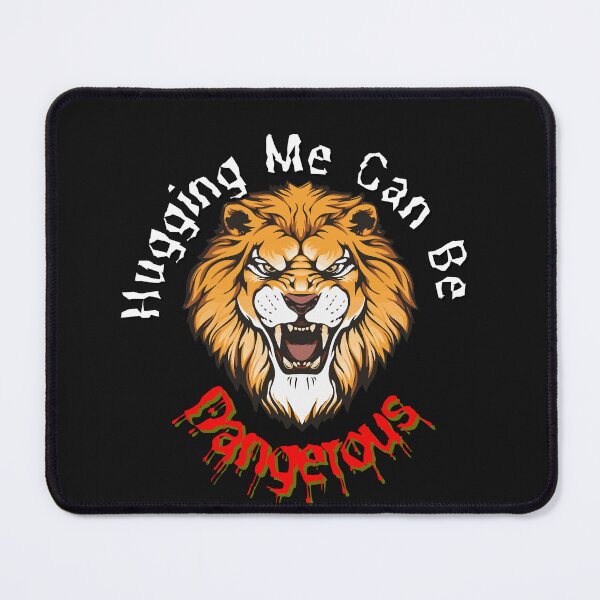 Item preview, Tiger style Hugging Me Can Be Dangerous sticker, t-shrits, mug and hats designed and sold by pookamon14.