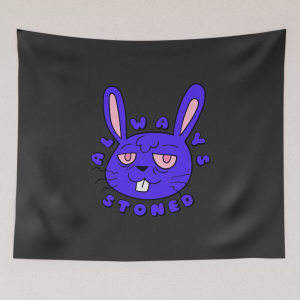 Item preview, ALWAYS STONED High Bunny Blue designed and sold by everything4eva.