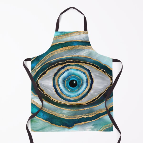 Artikelvorschau, Evil Eye Amulet Aquarellmurmeln und Gold entworfen und verkauft von k9printart.