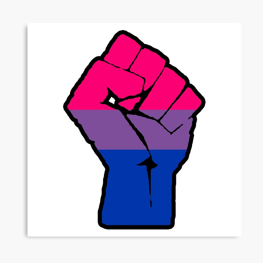 Bisexual Pride Flag - Raised Fist