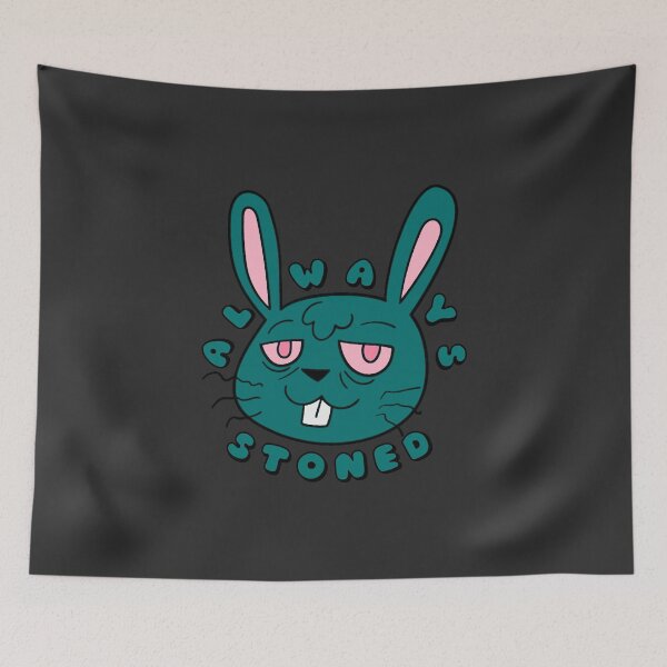 Item preview, ALWAYS STONED High Bunny Teal designed and sold by everything4eva.