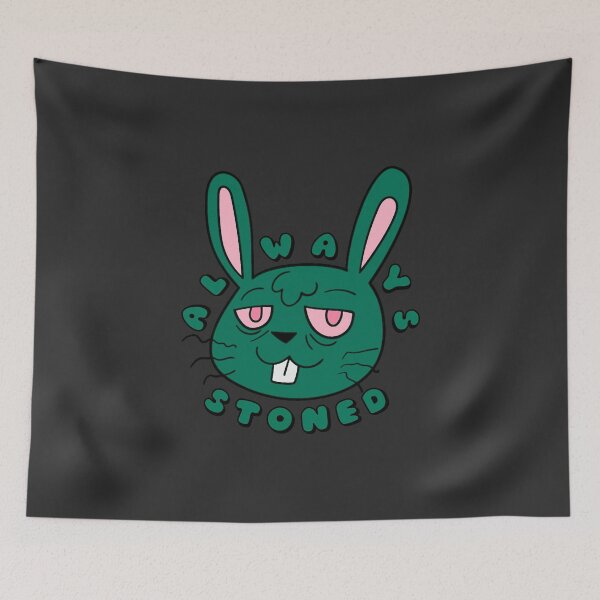 Item preview, ALWAYS STONED High Bunny Green designed and sold by everything4eva.