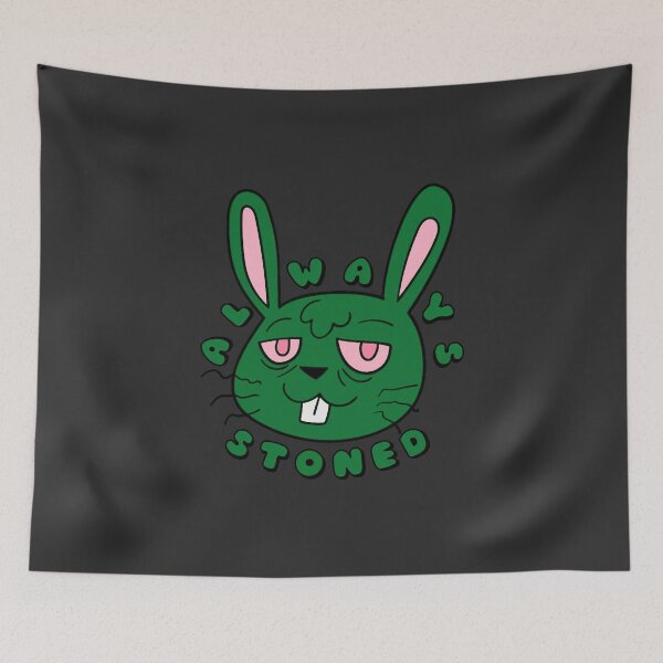 Item preview, ALWAYS STONED High Bunny Green designed and sold by everything4eva.