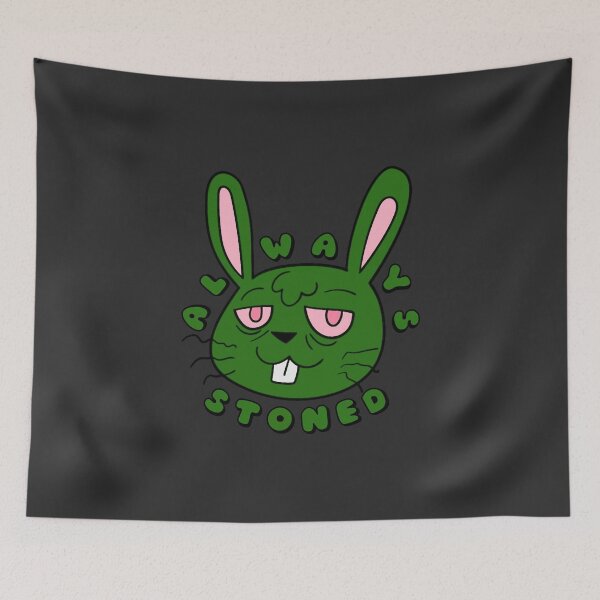Item preview, ALWAYS STONED High Bunny Green designed and sold by everything4eva.