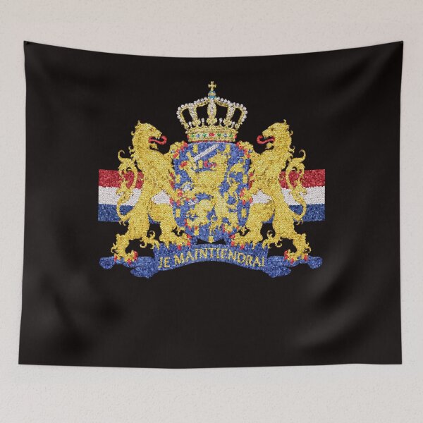 Item preview, Netherlands New Stained Glass-look Artistic Dutch Flag designed and sold by merchhost.