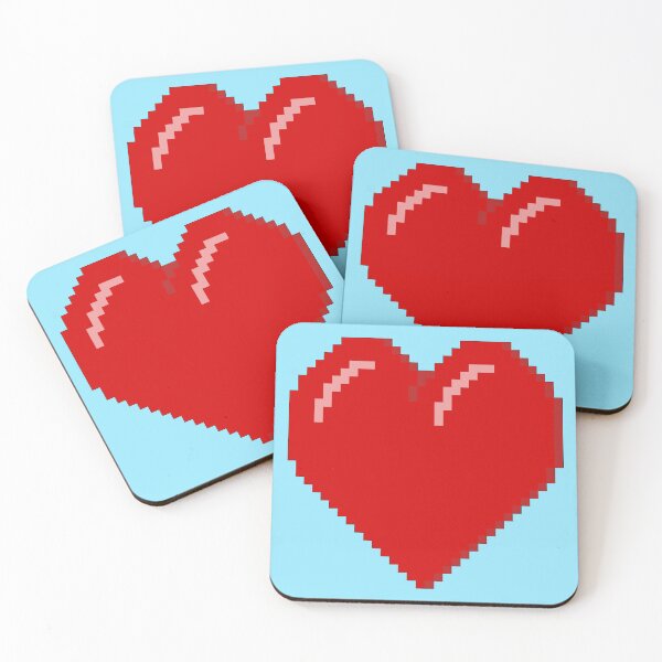 Item preview, 8 Bit Heart, Retro Pixel Art designed and sold by CupOfJoeInc.