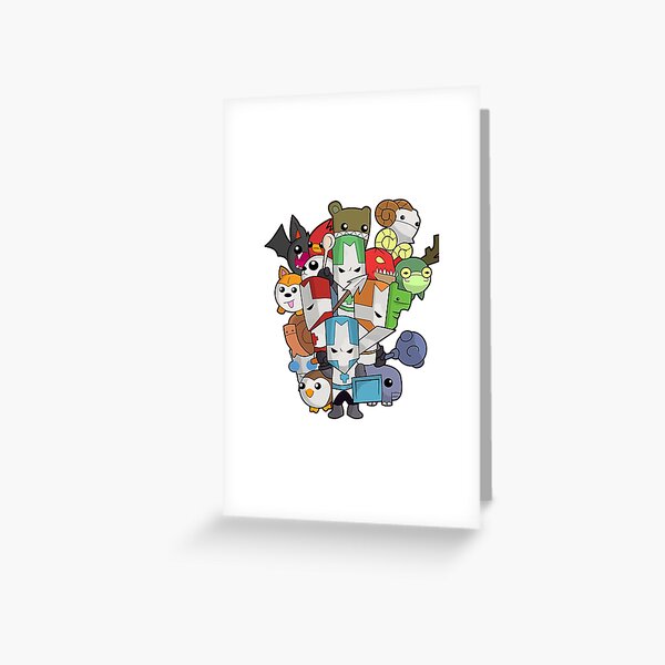 Castle Crashers Four-Square Greeting Card for Sale by Martin Wright