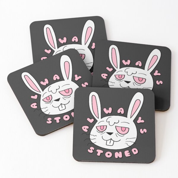 Item preview, ALWAYS STONED High Bunny White Pink designed and sold by everything4eva.