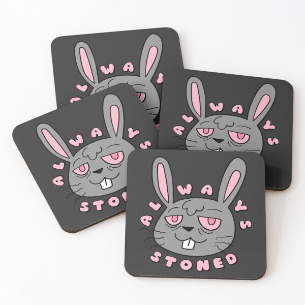 Item preview, ALWAYS STONED High Bunny Grey Pink designed and sold by everything4eva.