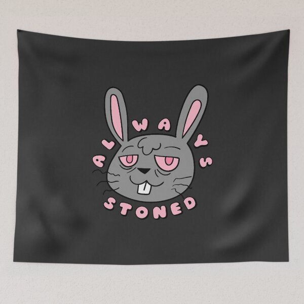 Item preview, ALWAYS STONED High Bunny Grey Pink designed and sold by everything4eva.
