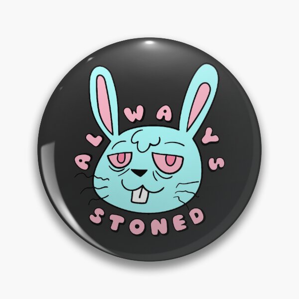 Item preview, ALWAYS STONED High Bunny Pastel Blue designed and sold by everything4eva.