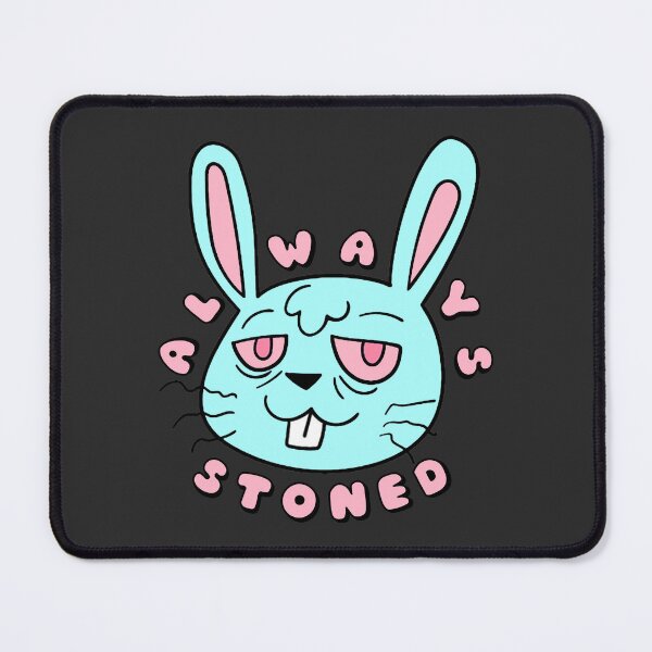 Item preview, ALWAYS STONED High Bunny Pastel Blue designed and sold by everything4eva.