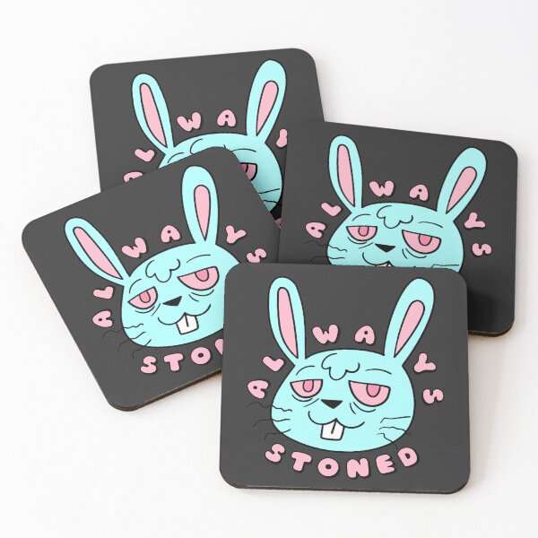 Item preview, ALWAYS STONED High Bunny Pastel Blue designed and sold by everything4eva.