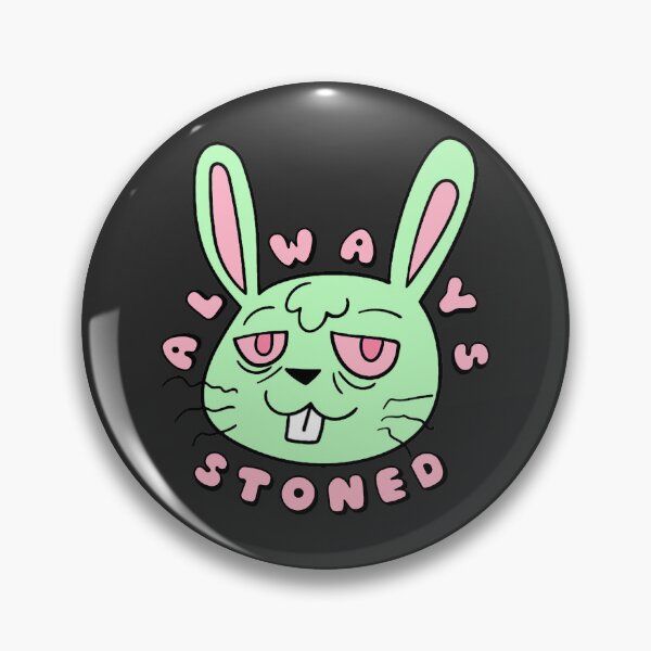 Item preview, ALWAYS STONED High Bunny Pastel Green designed and sold by everything4eva.